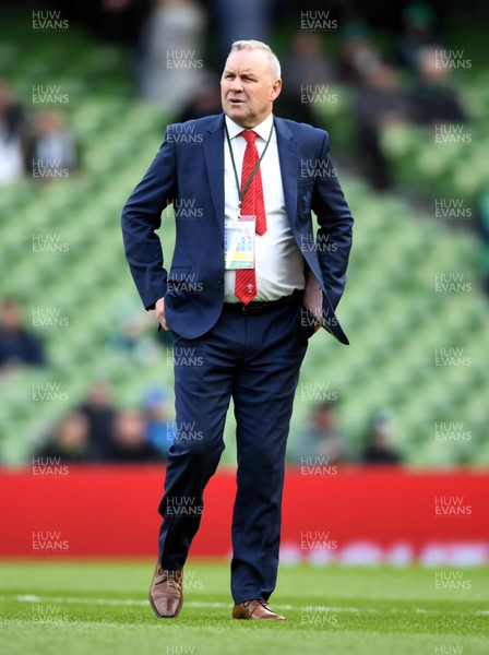 080220 - Ireland v Wales - Guinness Six Nations - Wales head coach Wayne Pivac
