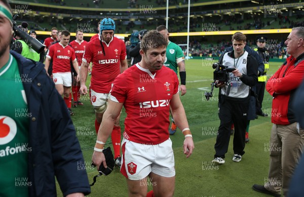 080220 - Ireland v Wales - Guinness 6 Nations - Dejected Leigh Halfpenny of Wales