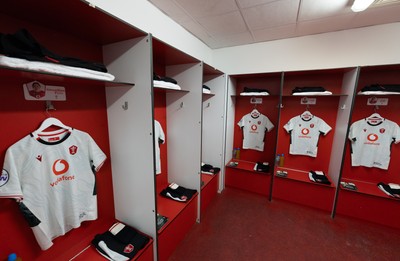 090526 - Ireland v Wales, 2026 Guinness Women’s 6 Nations - Wales match jerseys hang in the changing room ahead of the match