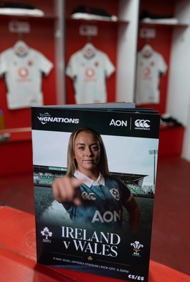 090526 - Ireland v Wales, 2026 Guinness Women’s 6 Nations - Wales match jerseys hang in the changing room ahead of the match