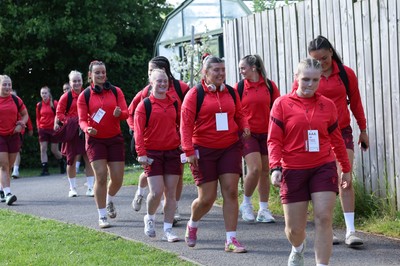 090526 - Ireland v Wales, 2026 Guinness Women’s 6 Nations - The Wales team arrive at the stadium