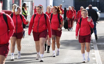090526 - Ireland v Wales, 2026 Guinness Women’s 6 Nations - The Wales team arrive at the stadium
