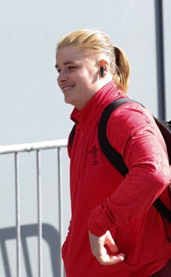 090526 - Ireland v Wales, 2026 Guinness Women’s 6 Nations - Bethan Lewis of Wales arrives at the stadium