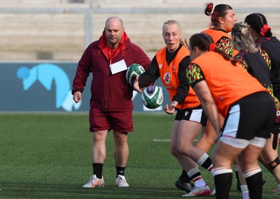 090526 - Ireland v Wales, 2026 Guinness Women’s 6 Nations - Sean Lynn, Wales Women head coach during warm up