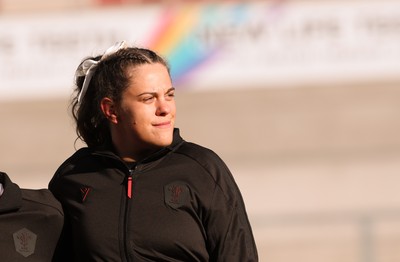 090526 - Ireland v Wales, 2026 Guinness Women’s 6 Nations - Natalia John of Wales after she leads the team out on potentially her 50th cap