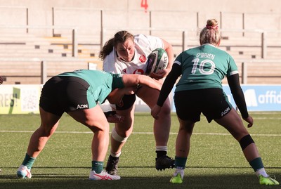 090526 - Ireland v Wales, 2026 Guinness Women’s 6 Nations - Gwenllian Pyrs of Wales charges for the line