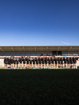 090526 - Ireland v Wales, 2026 Guinness Women’s 6 Nations - The Wales team line up for the anthems