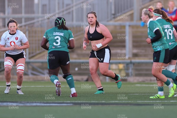 090526 - Ireland v Wales, 2026 Guinness Women’s 6 Nations - Maisie Davies of Wales continues to play despite having her match jersey ripped off