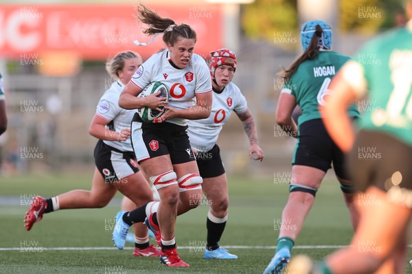 090526 - Ireland v Wales, 2026 Guinness Women’s 6 Nations - Natalia John of Wales charges forward  
