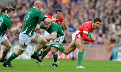 13.03.10 - Ireland v Wales - RBS Six Nations 2010 - James Hook of Wales 