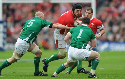 13.03.10 - Ireland v Wales - RBS Six Nations 2010 - Luke Charteris of Wales 