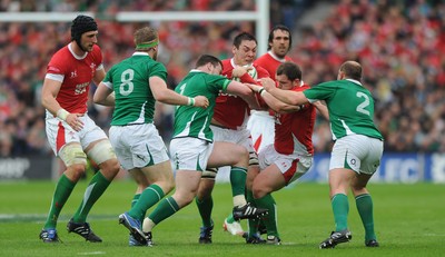 13.03.10 - Ireland v Wales - RBS Six Nations 2010 - Gareth Delve of Wales 