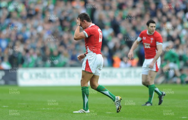 13.03.10 - Ireland v Wales - RBS Six Nations 2010 - Lee Byrne of Wales after being sin binned. 