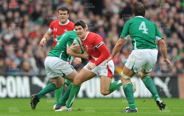 13.03.10 - Ireland v Wales - RBS Six Nations 2010 - James Hook of Wales gets into space. 