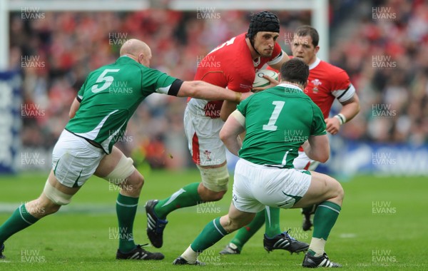 13.03.10 - Ireland v Wales - RBS Six Nations 2010 - Luke Charteris of Wales 