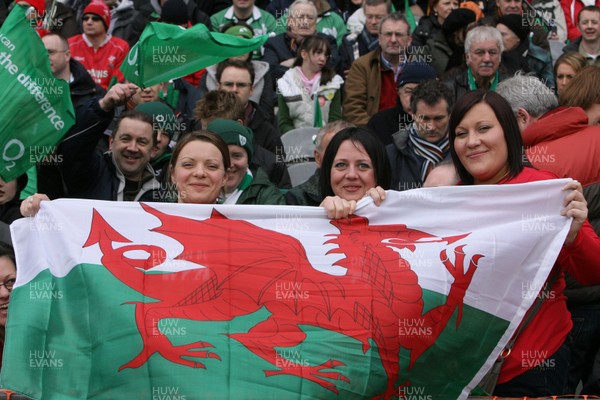 13.03.10 Ireland v Wales... Welsh fans at Croke Park... 