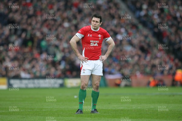 13.03.10 Ireland v Wales... Wales Stephen Jones at the final whistle. 