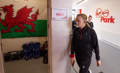 130424 - Ireland  v Wales, Guinness Women’s 6 Nations - Hannah Jones, Wales captain, arrives at the stadium ahead of the match