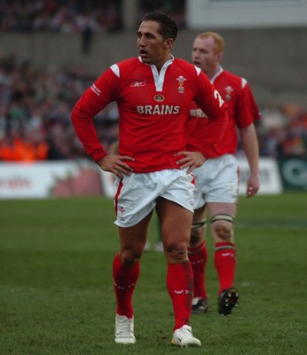26.02.06  Ireland v Wales, Dublin  Gavin Henson looks shell-shocked as Wales fail in Dublin.  
