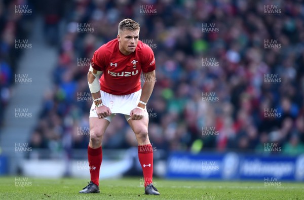 240218 - Ireland v Wales - NatWest 6 Nations 2018 - Gareth Anscombe of Wales
