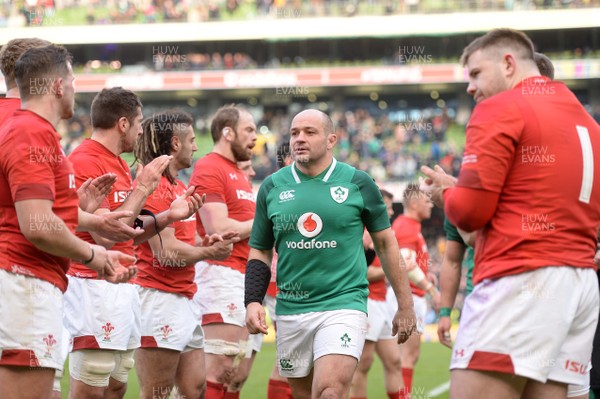 240218 - Ireland v Wales - NatWest 6 Nations 2018 - Rory Best of Ireland at the end of the game