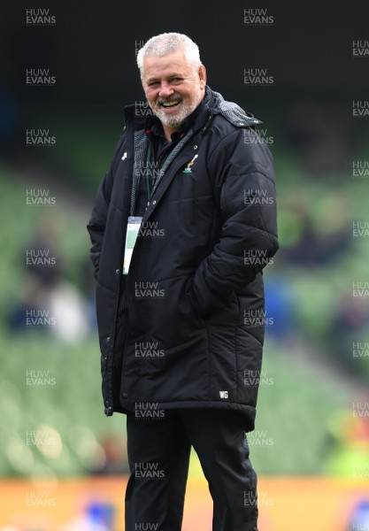 240218 - Ireland v Wales - NatWest 6 Nations 2018 - Wales head coach Warren Gatland