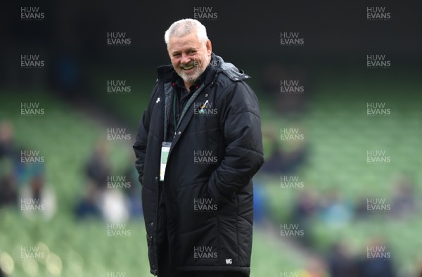 240218 - Ireland v Wales - NatWest 6 Nations 2018 - Wales head coach Warren Gatland