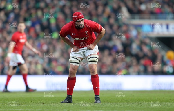 240218 - Ireland v Wales - Natwest 6 Nations - Cory Hill of Wales