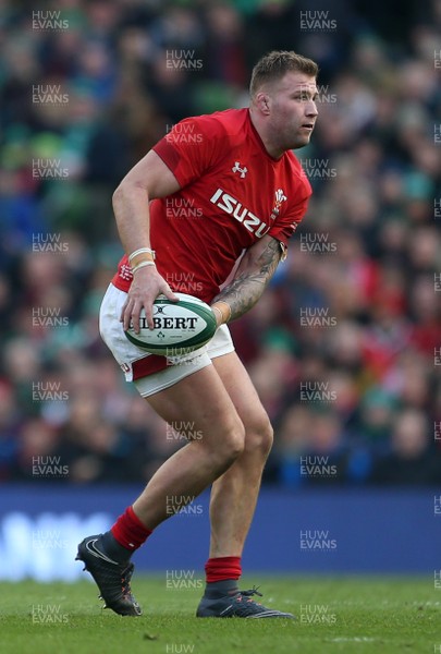 240218 - Ireland v Wales - Natwest 6 Nations - Ross Moriarty of Wales