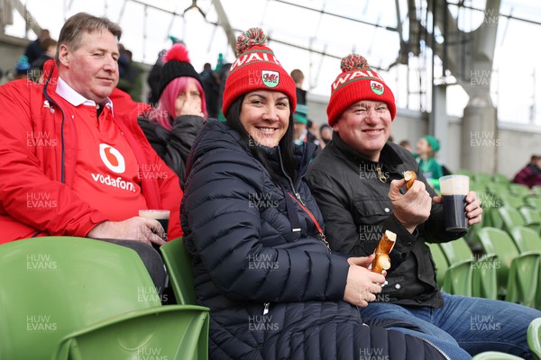 240224 - Ireland v Wales - Guinness 6 Nations Championship - Wales fans