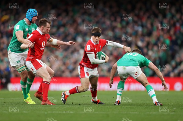 240224 - Ireland v Wales - Guinness 6 Nations Championship - Cameron Winnett of Wales 