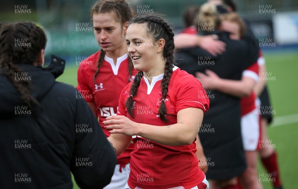 090220 - Ireland Women v Wales Women - Women's 6 Nations Championship - Ffion Lewis of Wales