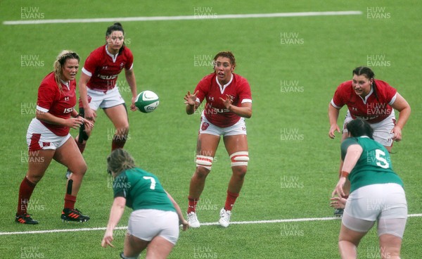 090220 - Ireland Women v Wales Women - Women's 6 Nations Championship - Georgia Evans of Wales