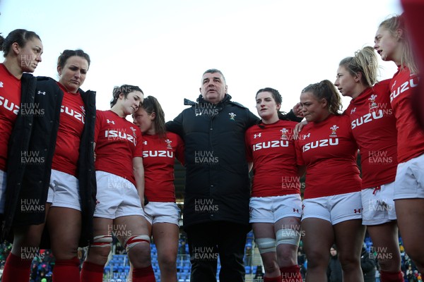250218 - Ireland Women v Wales Women - Natwest 6 Nations - Head Coach Rowland Phillips talks the team at full time