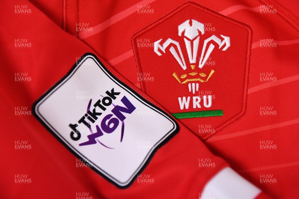 260322 - Ireland Women v Wales Women - TikTok Women’s Six Nations - A general view of a Wales jersey in the dressing room
