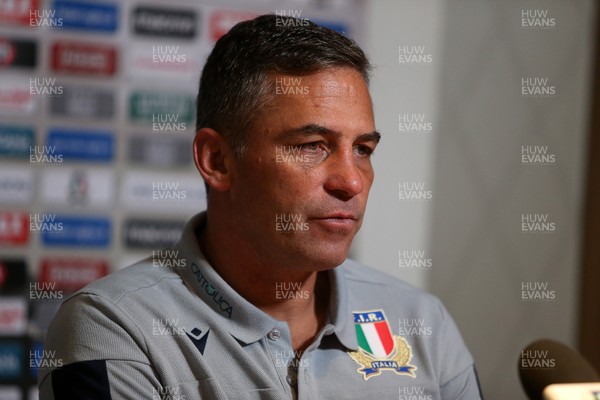 300120 - Italy Rugby Press Conference - Head Coach Franco Smith talks to the media ahead of the 6 Nations game against Wales