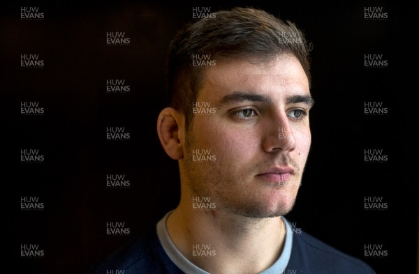 300120 - Italy Rugby Press Conference - British born Italy player Jake Polledri poses for a portrait during media interviews ahead of their 6 Nations game against Wales