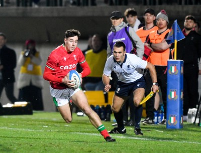 100323 - Italy U20 v Wales U20 - Under 20 Six Nations - Jac Davies of Wales 