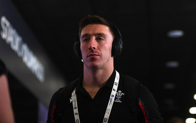 110323 - Italy v Wales - Guinness Six Nations - Josh Adams arrive