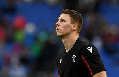 110323 - Italy v Wales - Guinness Six Nations - Liam Williams of Wales during the warm up