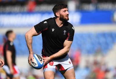 110323 - Italy v Wales - Guinness Six Nations - Owen Williams of Wales during the warm up