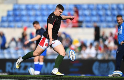 110323 - Italy v Wales - Guinness Six Nations - Joe Hawkins of Wales during the warm up