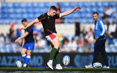 110323 - Italy v Wales - Guinness Six Nations - Joe Hawkins of Wales during the warm up