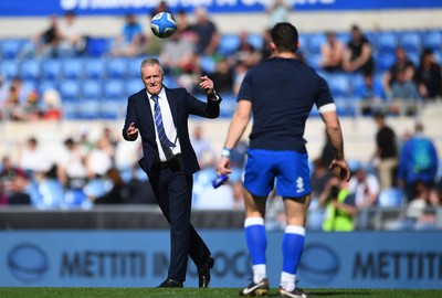 110323 - Italy v Wales - Guinness Six Nations - Italy head coach Kieran Crowley during the warm up