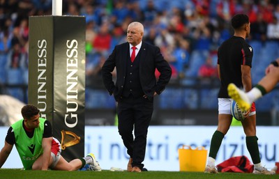 110323 - Italy v Wales - Guinness Six Nations - Wales head coach Warren Gatland during the warm up