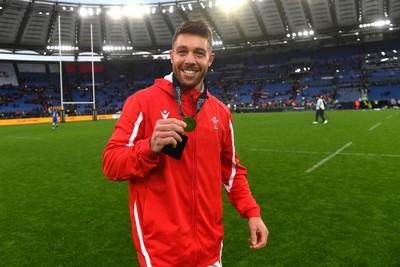 110323 - Italy v Wales - Guinness Six Nations - Rhys Webb of Wales at the end of the game