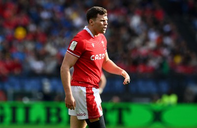 110323 - Italy v Wales - Guinness Six Nations - Mason Grady of Wales