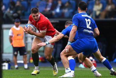 110323 - Italy v Wales - Guinness Six Nations - Joe Hawkins of Wales