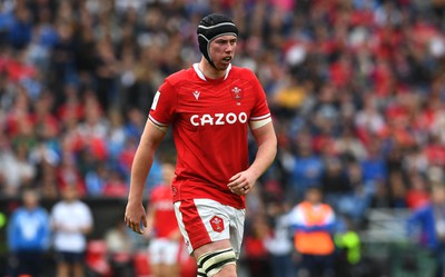 110323 - Italy v Wales - Guinness Six Nations - Adam Beard of Wales