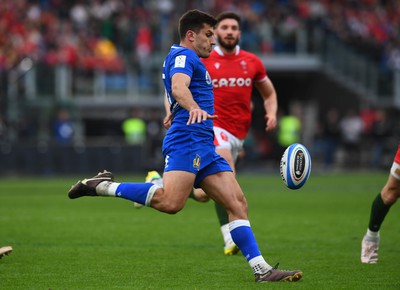 110323 - Italy v Wales - Guinness Six Nations - Tommy Allan of Italy